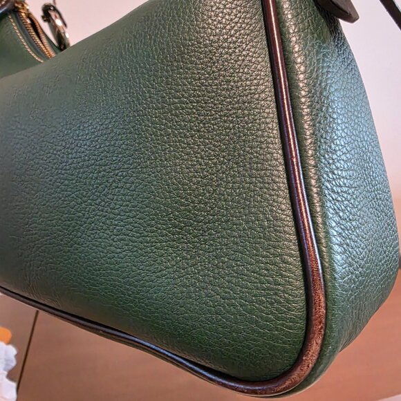 Dooney & Bourke Pebbled Leather Shoulder Bag Forest Green Medium | Classic 1975 - Picture 8 of 11